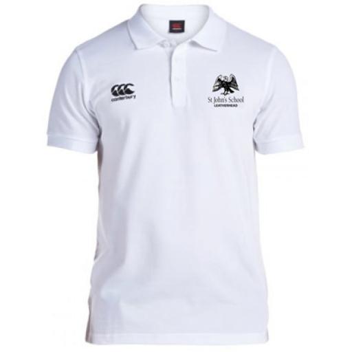 St John's Staff Waimak Polo Shirt (White)