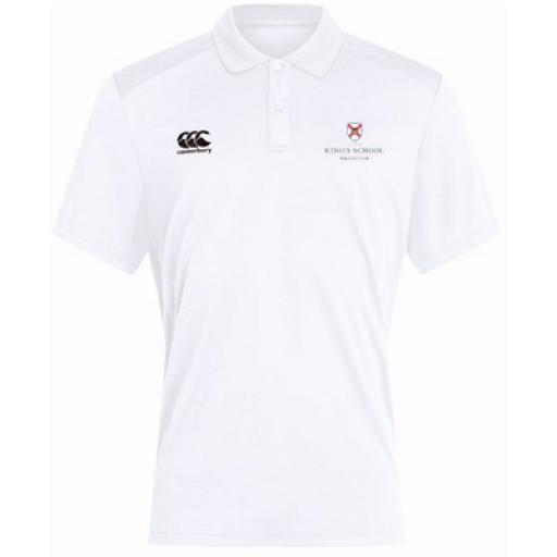 King's Rochester Staff Dry Polo (white)