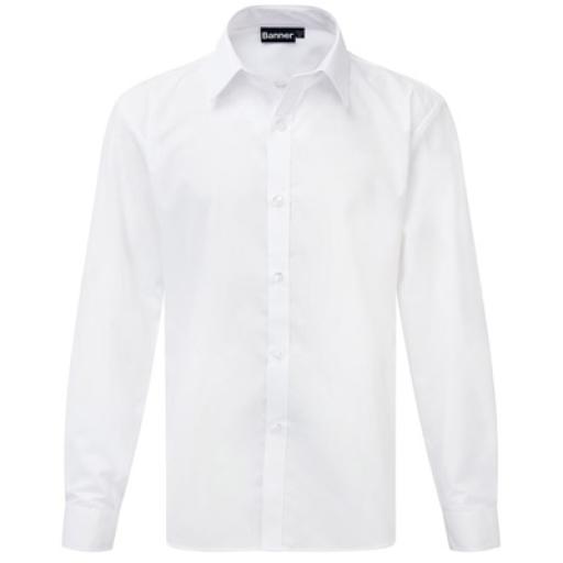 White Slim Fit Long Sleeve Shirt 2-PACK (RGS)