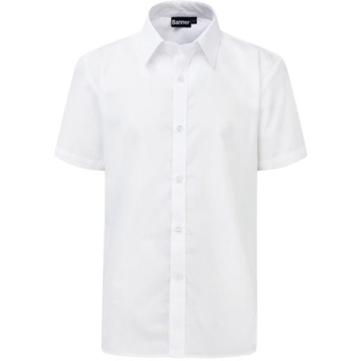 White Slim Fit Short Sleeve Shirt 2-PACK (RGS)