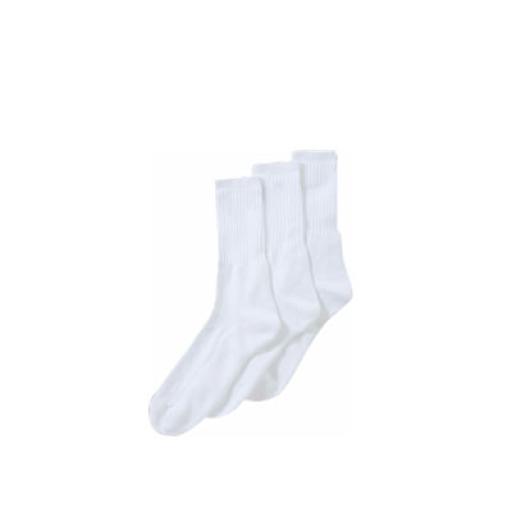 White Sports Sock 3 Pack
